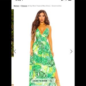 Tropical maxi dress